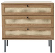 Niska komoda w dekorze dębu w naturalnym kolorze 80x75 cm Pensacola – Unique Furniture