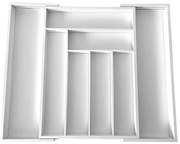 Biały rozsuwany wkład na sztućce T0-B70