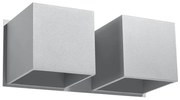 Sollux SL.0658 - Lampa ścienna QUAD 2xG9/40W/230V szara