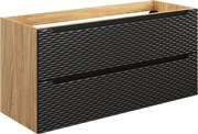 Szafka pod umywalkę OCEAN BLACK 82-120-2S 120cm dąb olejowany/czarna COMAD