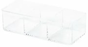 Compactor Organizer na biżuterię i kosmetyki przezroczysty, 3 przegródki