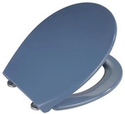 WENKO 22403100-WC deska WC SAMOS 44,5x37,5 cm niebieska/srebrna