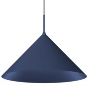 Lampa wisząca CAPITAL NAVY BLUE Ø46cm 1xGX53, niebieska, pojedyncza, jeden klosz, trójkąt