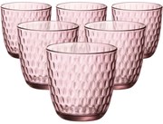 Bormioli Rocco 6-częściowy zestaw szklanek Lilac, 290 ml, różowy