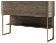 Komoda Luxe Walnut and Gold