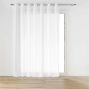 Firanka Woalowa "Haltona" Biały Efekt Lnu 240x240cm na Rzepy - Oeko-tex