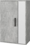 Szafka ścienna beton/biały 50.1x28.3x78.4 berno
