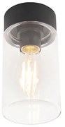 Nowoczesna lampa sufitowa czarna 22,6 cm IP44 - Jarra