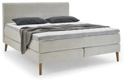 Beżowe łóżko boxspring 180x200 cm Linea – Meise Möbel