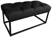 Ławka CHARLIE MG VELVET czarna ATOS