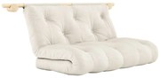 Lniana rozkładana sofa w naturalnym kolorze 135 cm Hooked – Karup Design