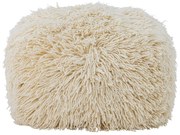 Kremowy wełniany puf Lomba – Bloomingville