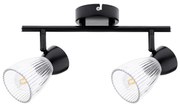 Lampa sufitowa BEST BLACK 2xE14, podwójna, czarne, dwa klosze