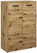 Klasyczna komoda z drzwiczkami dąb artisan E9-N04