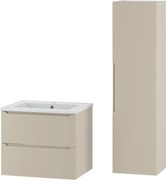 Kaszmirowy Zestaw do Łazienki 60cm Szafka z Umywalką Słupek Etna