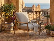 Fotel Ogrodowy Aluminiowy z wygodnymi poduchami SERANO