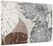 Obraz - Wzór z liśćmi (70x50 cm)