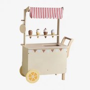 Wózek Na Lody Z Drewna Dijonay Kids Kolory Naturalne - Sklum