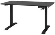 Vinsetto Biurko stojące, regulowane, komputerowe 140 cm x 70 cm x 116 cm, Czarne