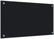Czarny szklany panel ścienny do kuchni B5-L12