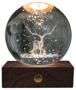 Ciemnobrązowa dekoracja świetlna na USB Amber – Gingko