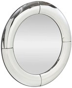 Okrągłe srebrne lustro wiszące K0-B99