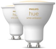 Inteligentne żarówki zestaw 2 szt. LED z gwintem GU10, 4 W White ambiance – Philips Hue