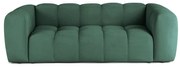Zielona aksamitna sofa 225 cm Cube – Bonami Selection