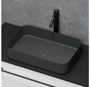 BATH DELUXE 06-052-18-02-00 - Umywalka nablatowa LJORDAL 52x34 cm stal/czarny