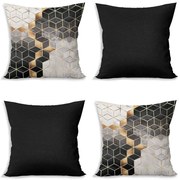 Poszewki na poduszki zestaw 4 szt. 43x43 cm Optic – Minimalist Cushion Covers