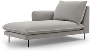 Jasnoszary szezlong Cosmopolitan Design Vienna, lewostronny