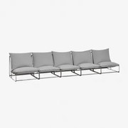 Modułowa Sofa Ogrodowa 5-częściowa Amaro Grey - Sklum