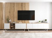 Zestaw stojących szafek rtv dąb wotan + biały B9-T60