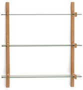 Szklany modułowy system półek w naturalnym kolorze 90x98x30,5 cm Sitra – Kave Home