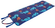 Niebieska ogrodowa poduszka do siedzenia na leżak 52x148 cm Seahorse – B.E.S.