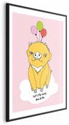 Plakat Podniebna świnka 60x90 cm z ramą czarną z marginesem ARTGEIST B