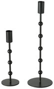 Metalowy świecznik Kimberly, 2 sztuki, kolor czarny