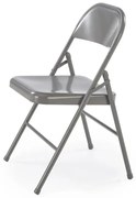 Krzesło metalowe K565 szare składane HALMAR