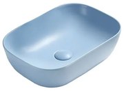 Mexen Rita umywalka nablatowa 45 x 32 cm, błękitna mat - 21084549