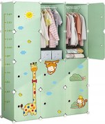 Szafa modułowa duża regał na zabawki garderoba dla dzieci pojemna kolorowa