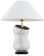 Argon 8036 - Lampa stołowa VENETO 1xE27/15W/230V biały/mosiądz/czarny