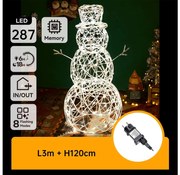 Aigostar - LED zewnętrzna dekoracja świąteczna 3,6W/31/230V 2700K 120cm IP44 bałwan