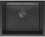 Mexen Trixo zlewozmywak stalowy 1-komorowy 540 x 440 mm, czarny - 6414541000-70