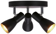Lampa sufitowa w kolorze matowej czerni z metalowym kloszem 29x29 cm Picardo – Candellux Lighting
