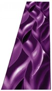 Dywan nowoczesny Plus Wstęgi fioletowy 80 cm x 300 cm