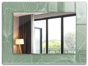 Lustro z nadrukiem Liście miłorzębu