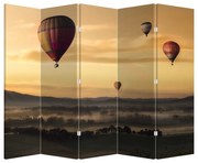 Parawan - Latające balony (210x170 cm)