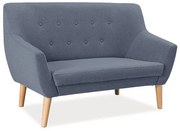 Granatowa 2-osobowa sofa AMBER