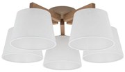 Brilagi - Przysufitowy żyrandol LATTE SABIA 5xE27/15W/230V sosna/biały
