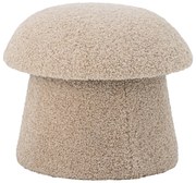 Beżowy puf z materiału bouclé Bocca – Bloomingville